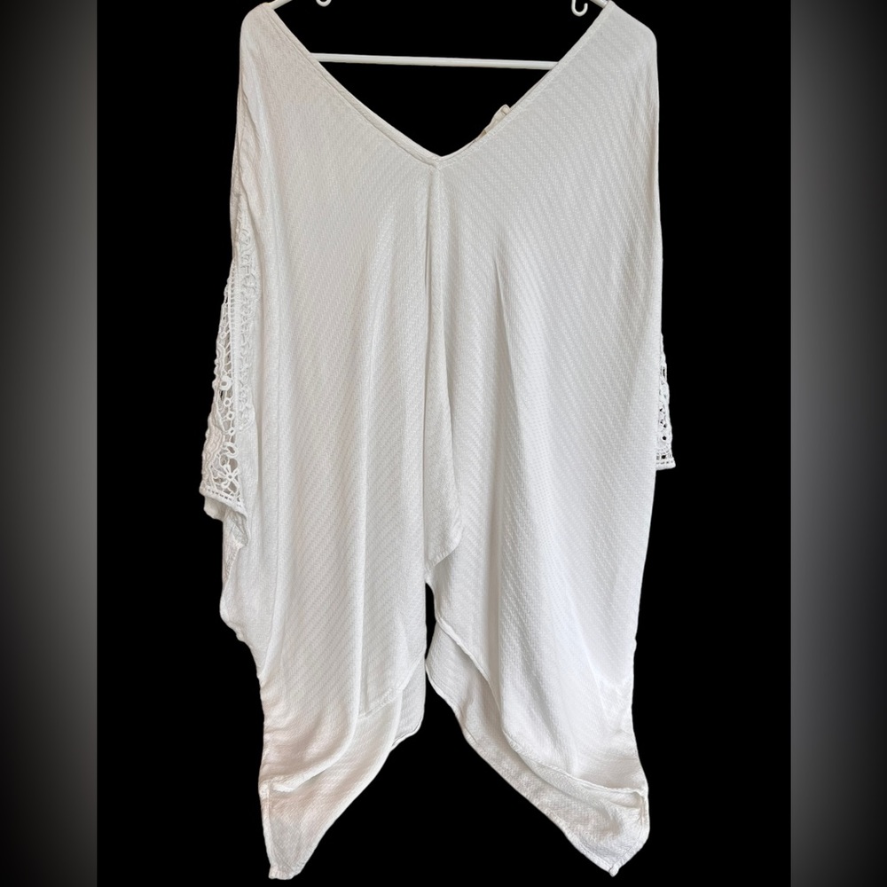 Love stitch BOHO  shawl/coverup perfect or travel or beach day